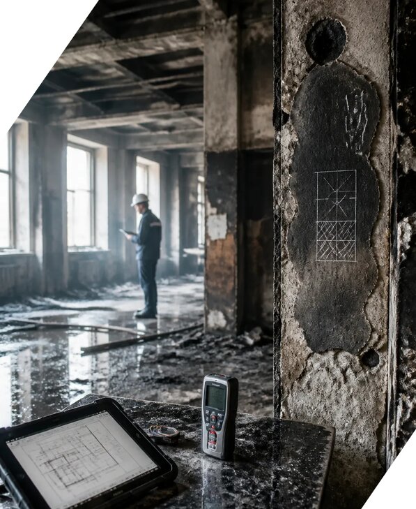 Обследование зданий после пожара в Северодвинске от 15182 р. | ЭкспертизаРоссия